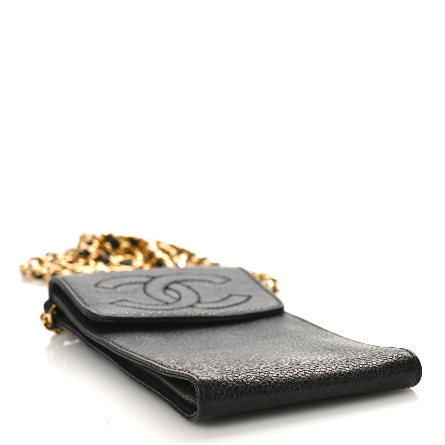 Chanel Caviar CC Phone Holder Crossbody Black 4 of 14