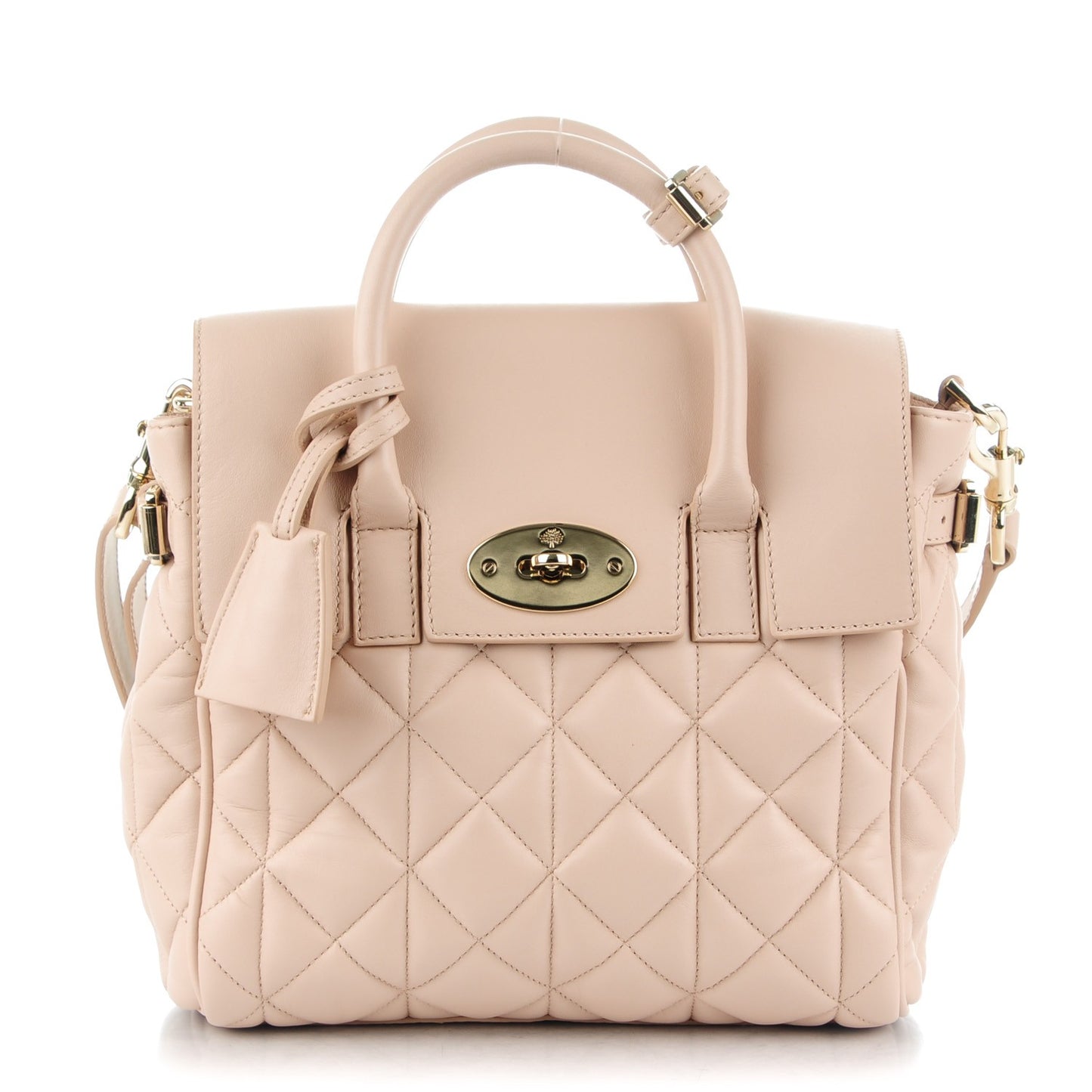 Nappa Quilted Mini Cara Delevingne Convertible Bag Oatmeal