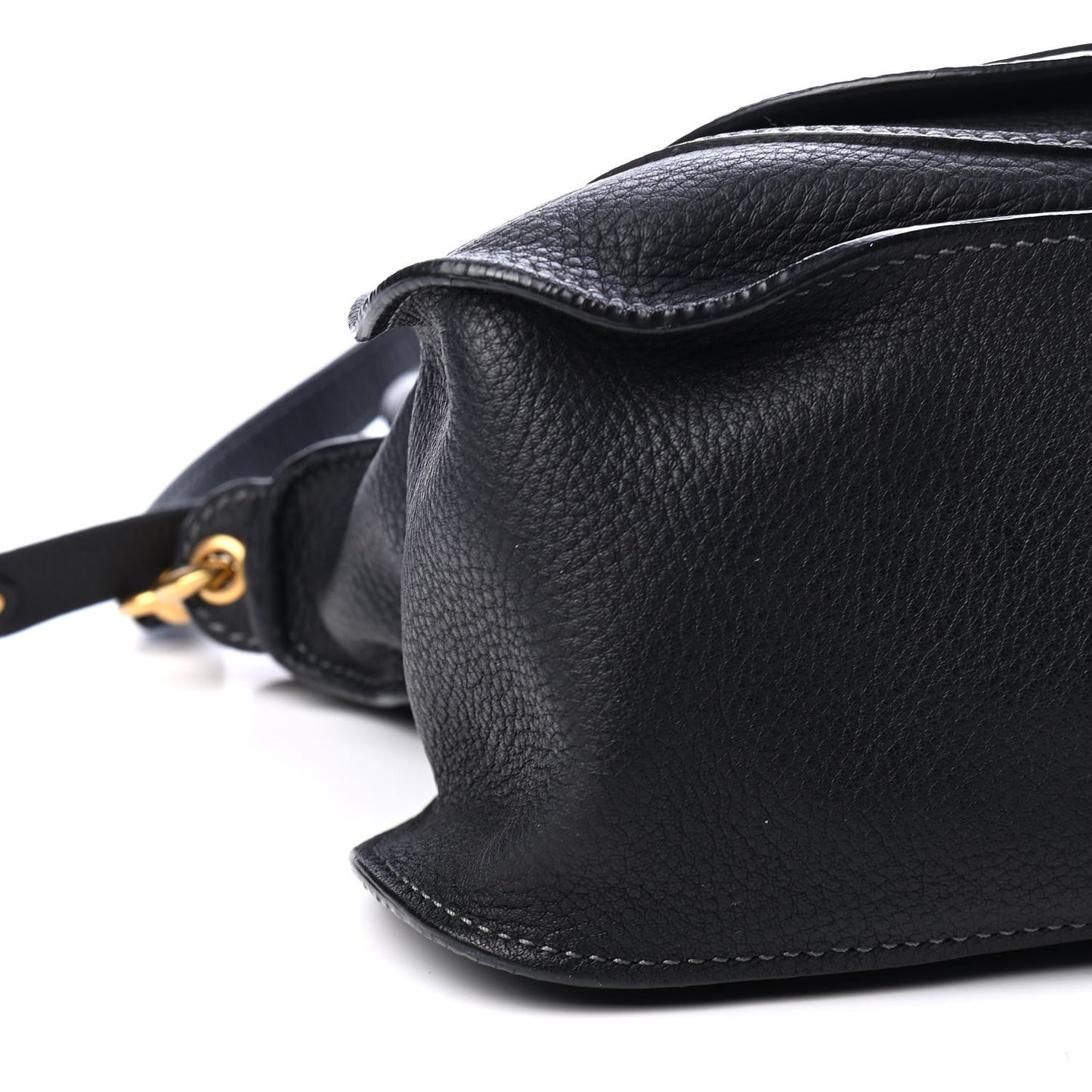 Calfskin Medium Marcie Satchel Black