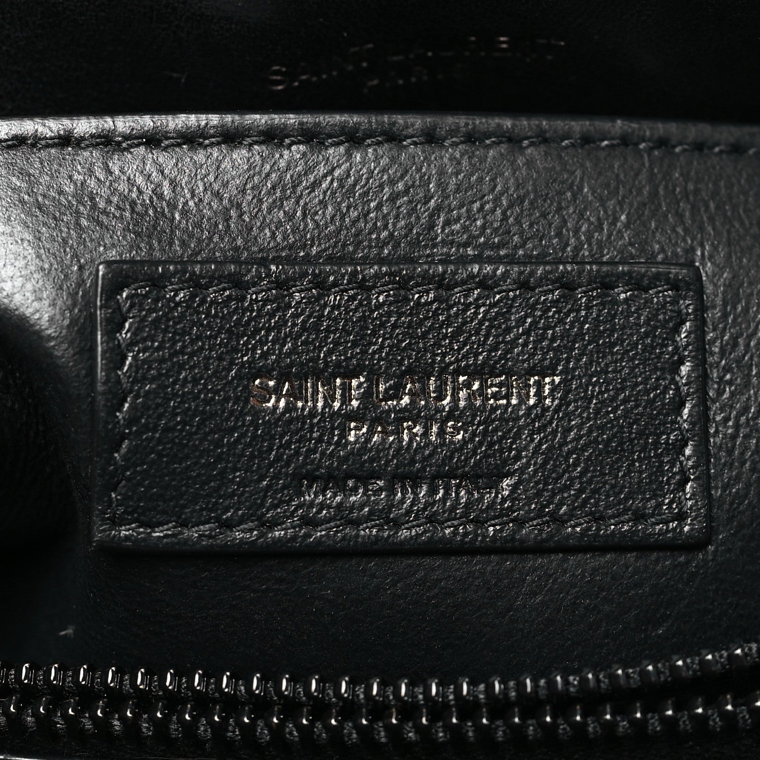 Saint Laurent Calfskin Y Quilted Monogram Monochrome Small Loulou Chain Satchel Black 6 of 10