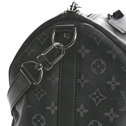 Louis Vuitton Monogram Eclipse Keepall Bandouliere 55 9 of 11