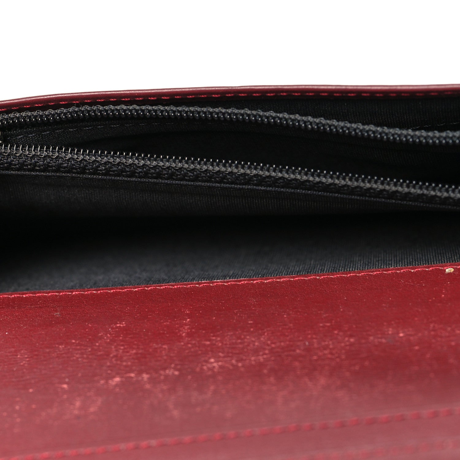 Chanel Caviar Timeless CC Yen Wallet Burgundy 5 of 15