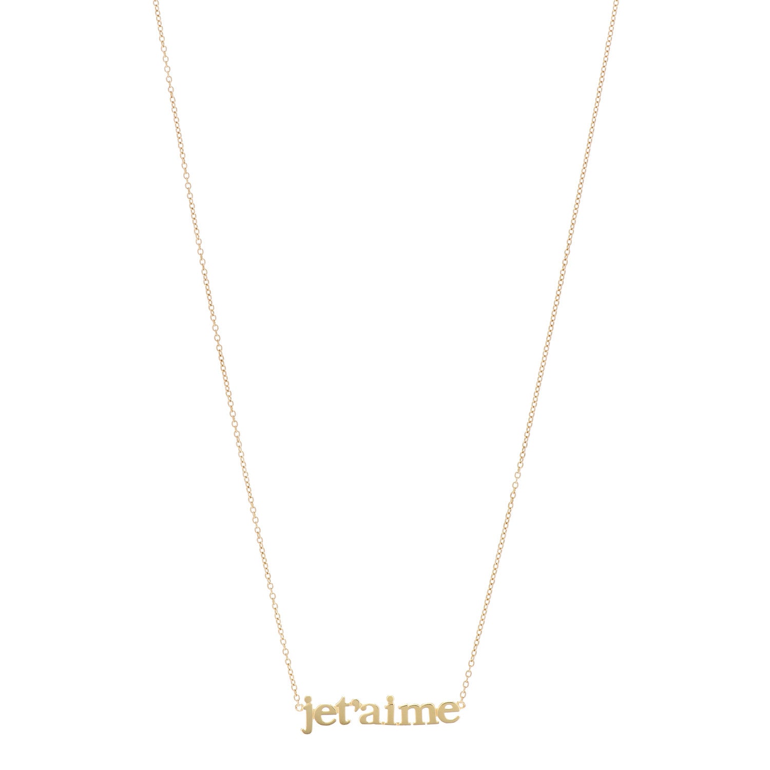 Jennifer Meyer 18K Yellow Gold Je t'aime Necklace 1 of 4