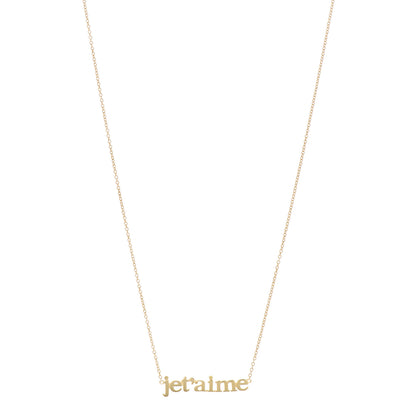 Jennifer Meyer 18K Yellow Gold Je t'aime Necklace 1 of 4