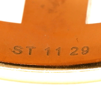 Hermes Lacquered Gold Pop H Pendant Black 4 of 5