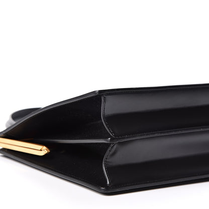 Celine Patina Box Calfskin Medium Clasp Bag Black 8 of 9