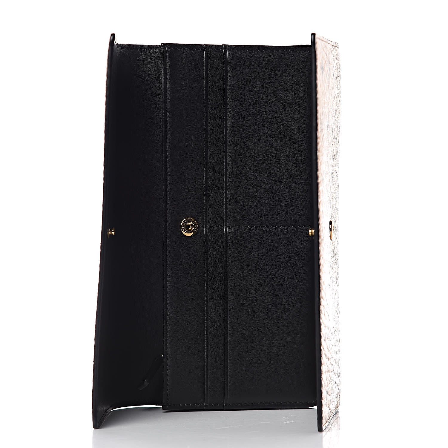 MCM Metallic Visetos Continental Flap Wallet Gold 5 of 6