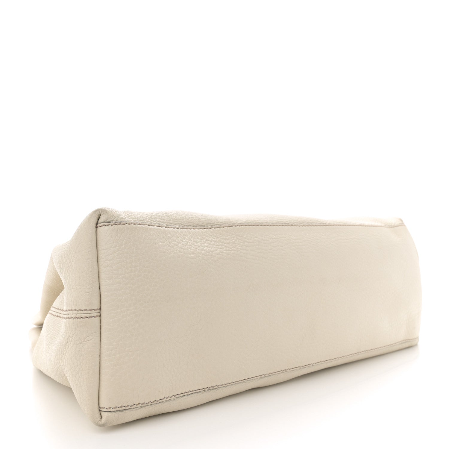 Gucci Pebbled Calfskin Medium Soho Chain Shoulder Bag Off White 4 of 13