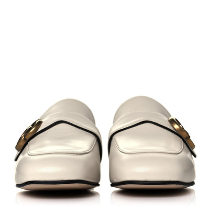 Gucci Malaga Kid Womens GG Marmont Loafers 38.5 Mystic White 2 of 8