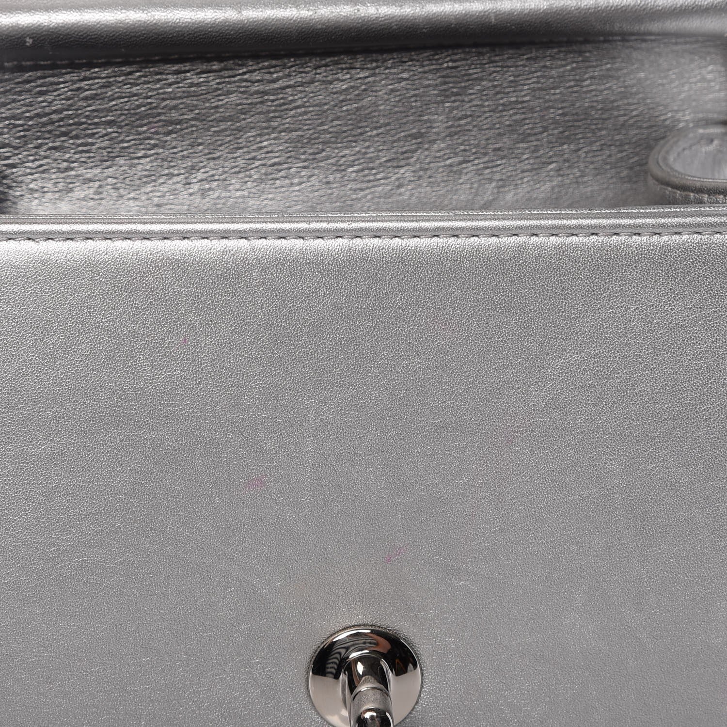 Chanel Metallic Calfskin Mini Propeller Flap Silver 15 of 16