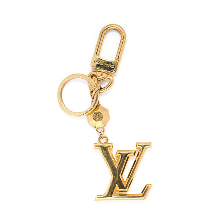 Louis Vuitton LV Facettes Bag Charm Key Holder Gold 1 of 3