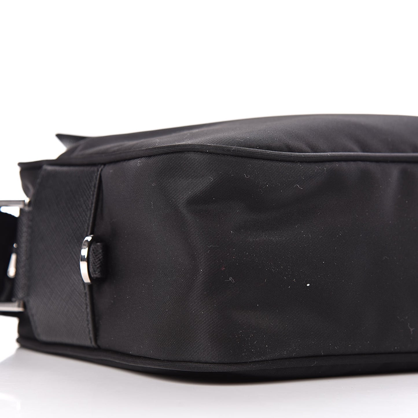 Nylon Vela Messenger Bag Black