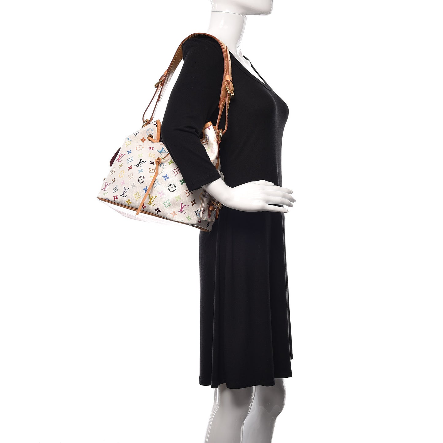 Monogram Multicolor Petit Noe White