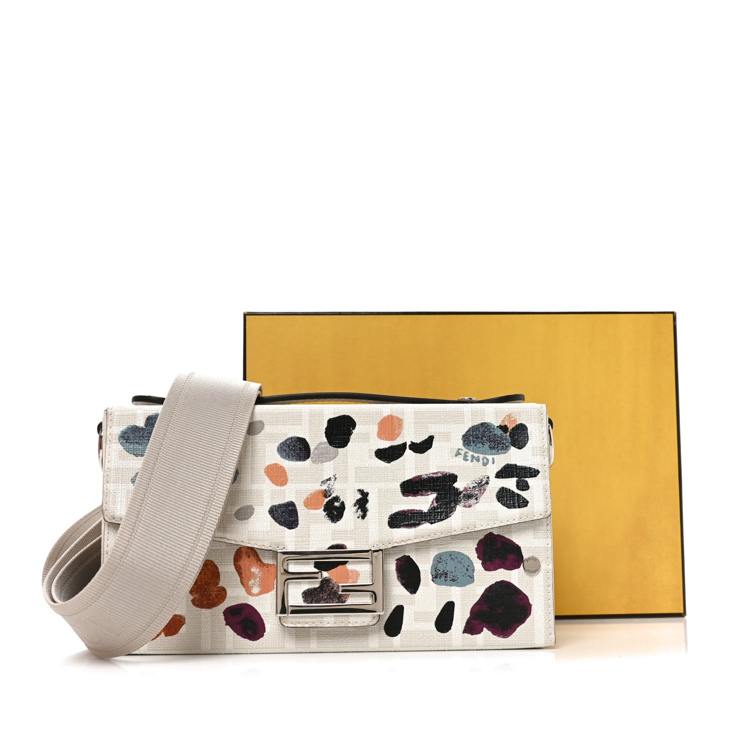 Vitello King FF 1974 Baguette Soft Trunk Phone Pouch Multicolor