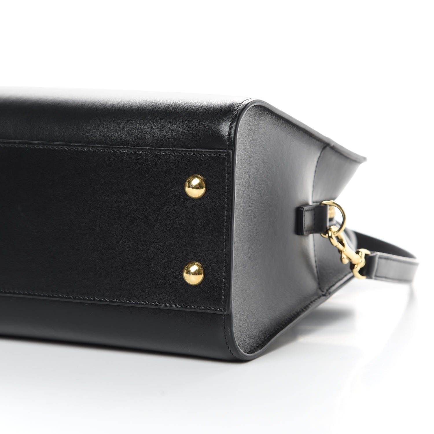 Saint Laurent Calfskin Monogram Baby Cabas Black 10 of 11
