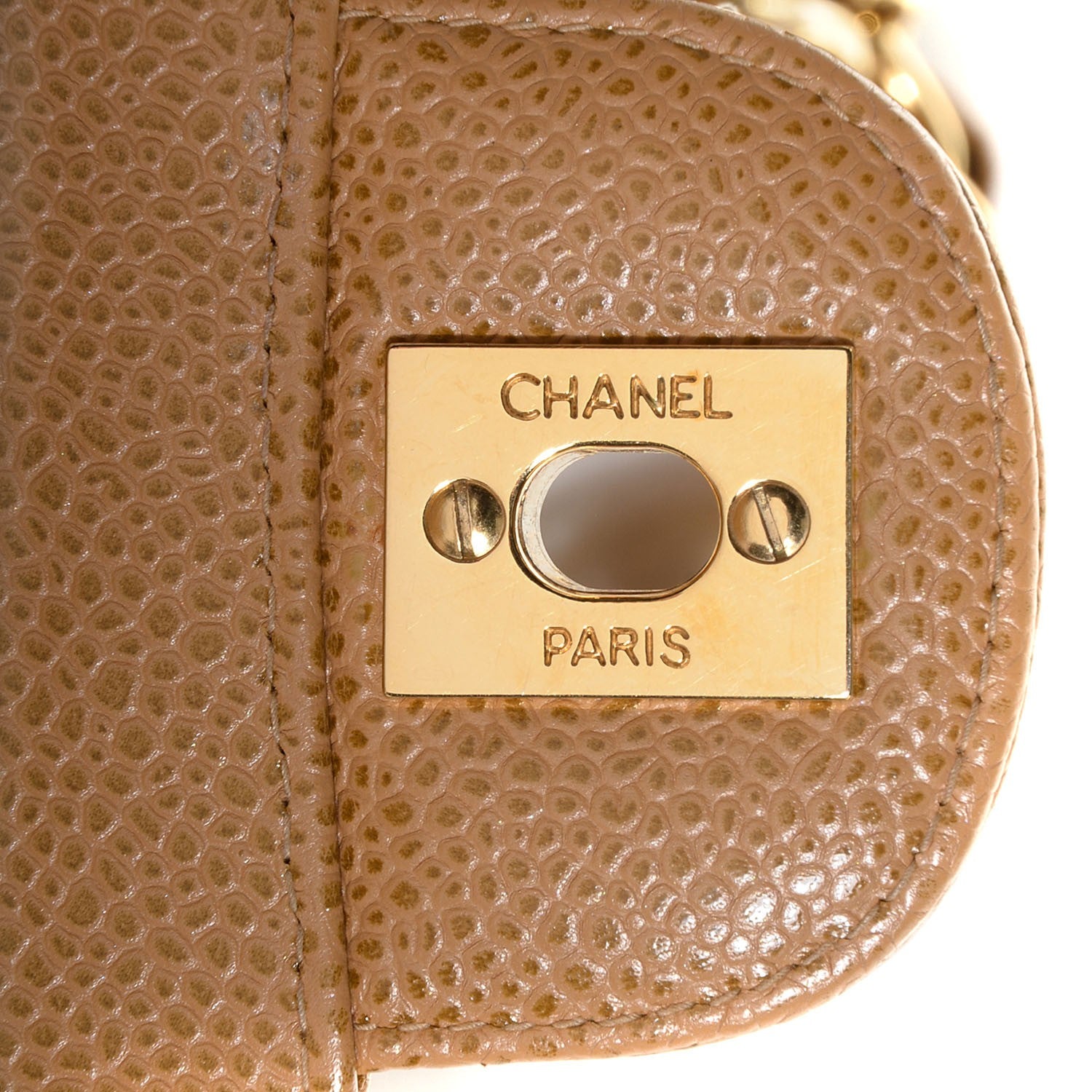 Chanel Caviar Jumbo Single Flap Beige 6 of 9