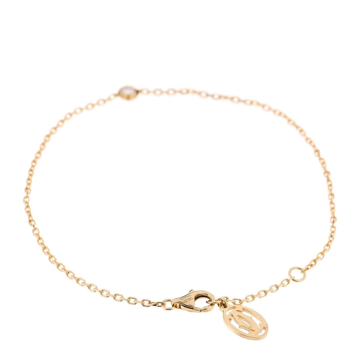 18K Yellow Gold Diamond SM D'Amour Bracelet