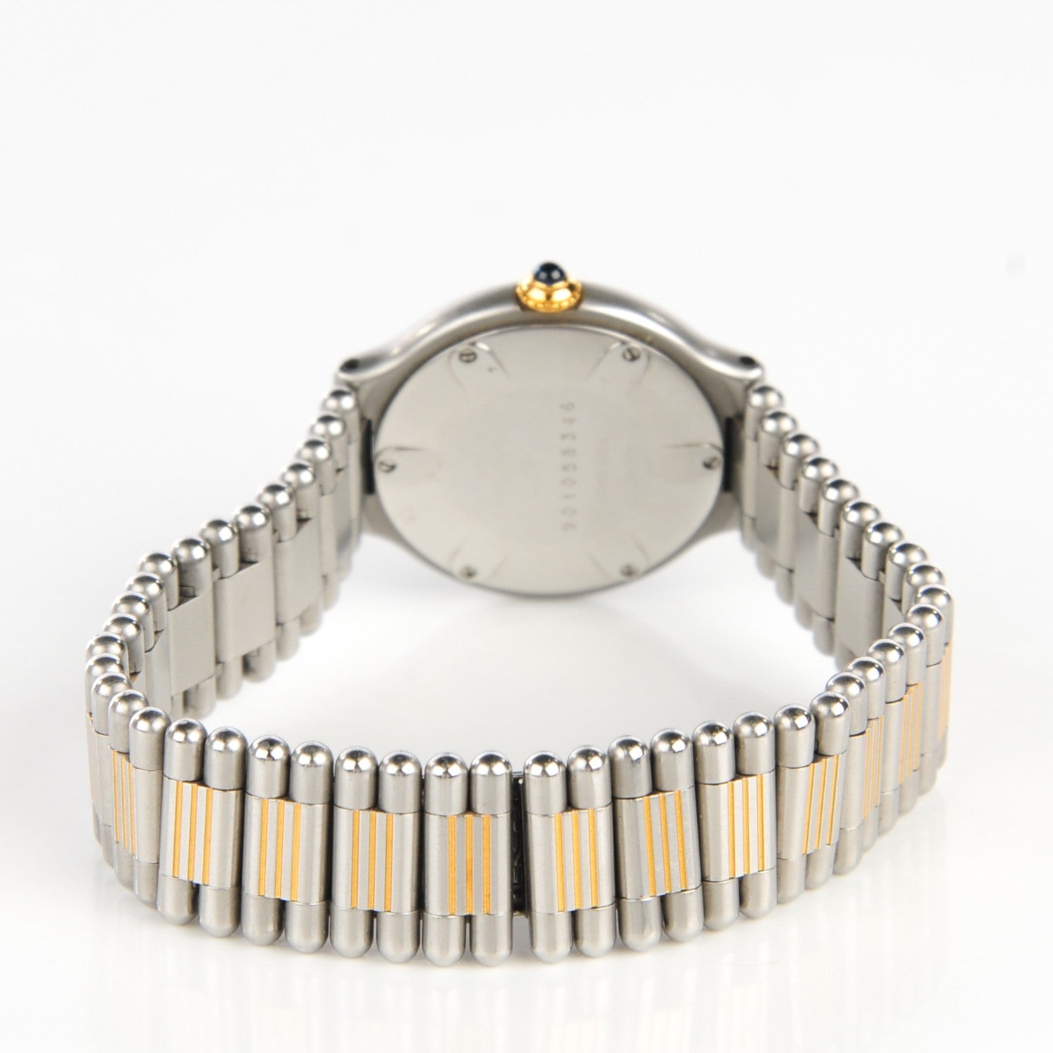 Cartier Stainless Steel 18K Yellow Gold 28mm Must De 21 Watch 4 of 8