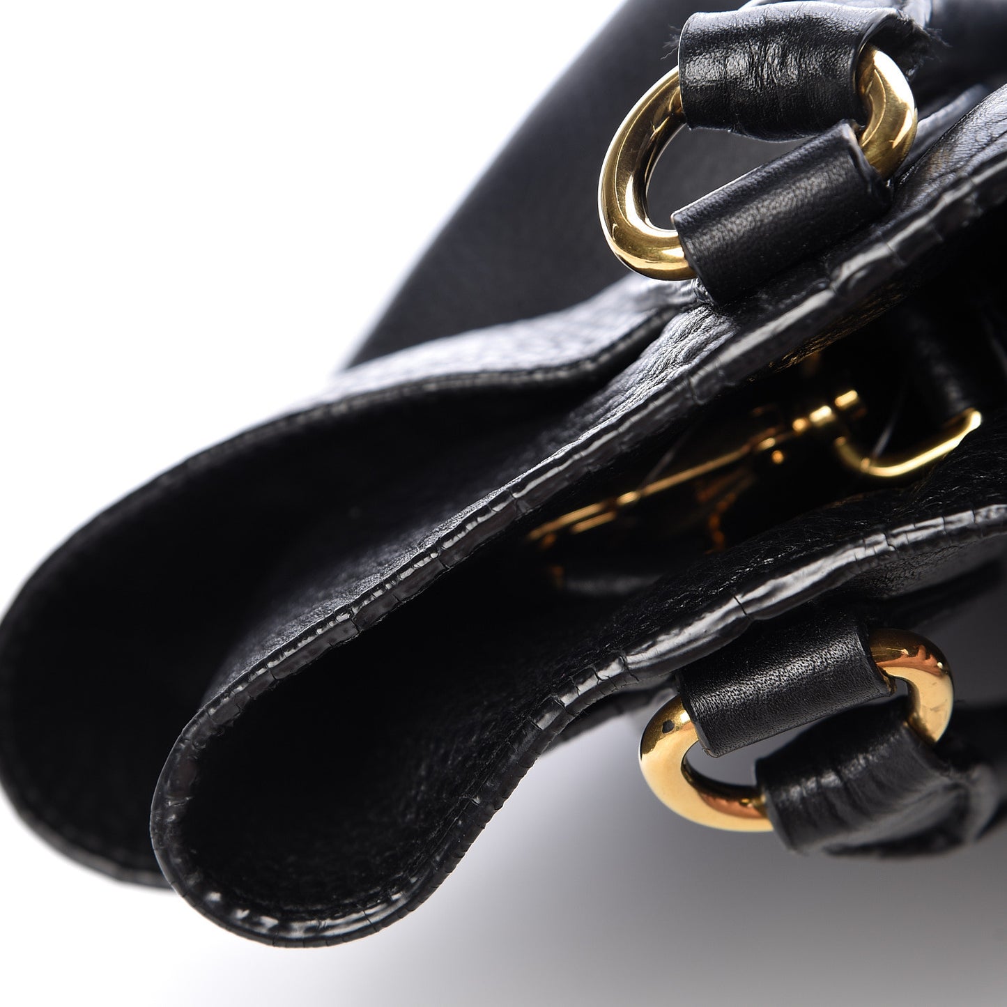 Vitello Daino Side Pocket Hobo Black