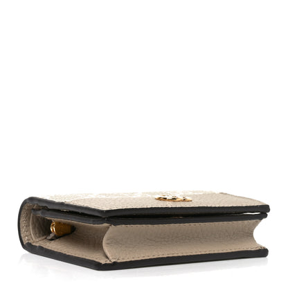 Gucci Dollar Calfskin GG Supreme Monogram GG Marmont Card Case Beige Mystic White Oatmeal 4 of 7