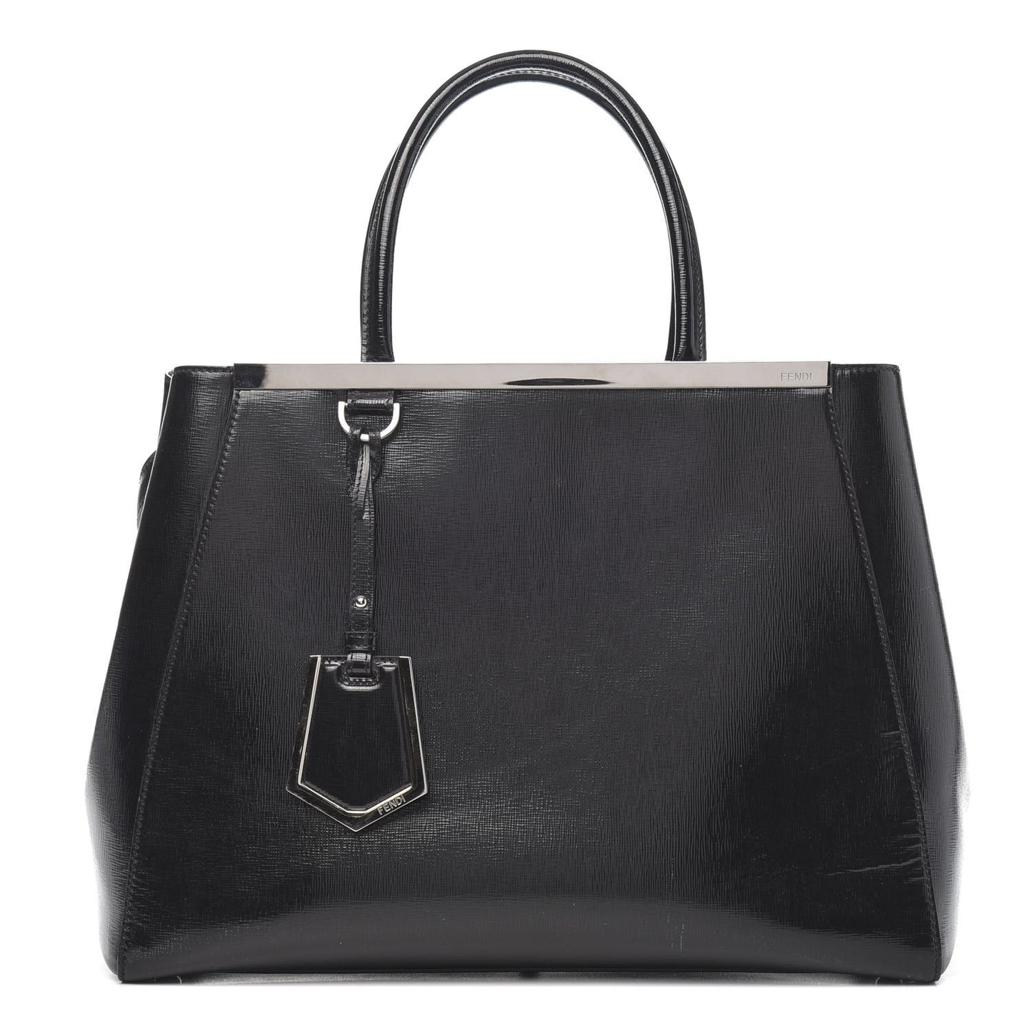 Patent Vitello Elite Regular 2Jours Tote Black