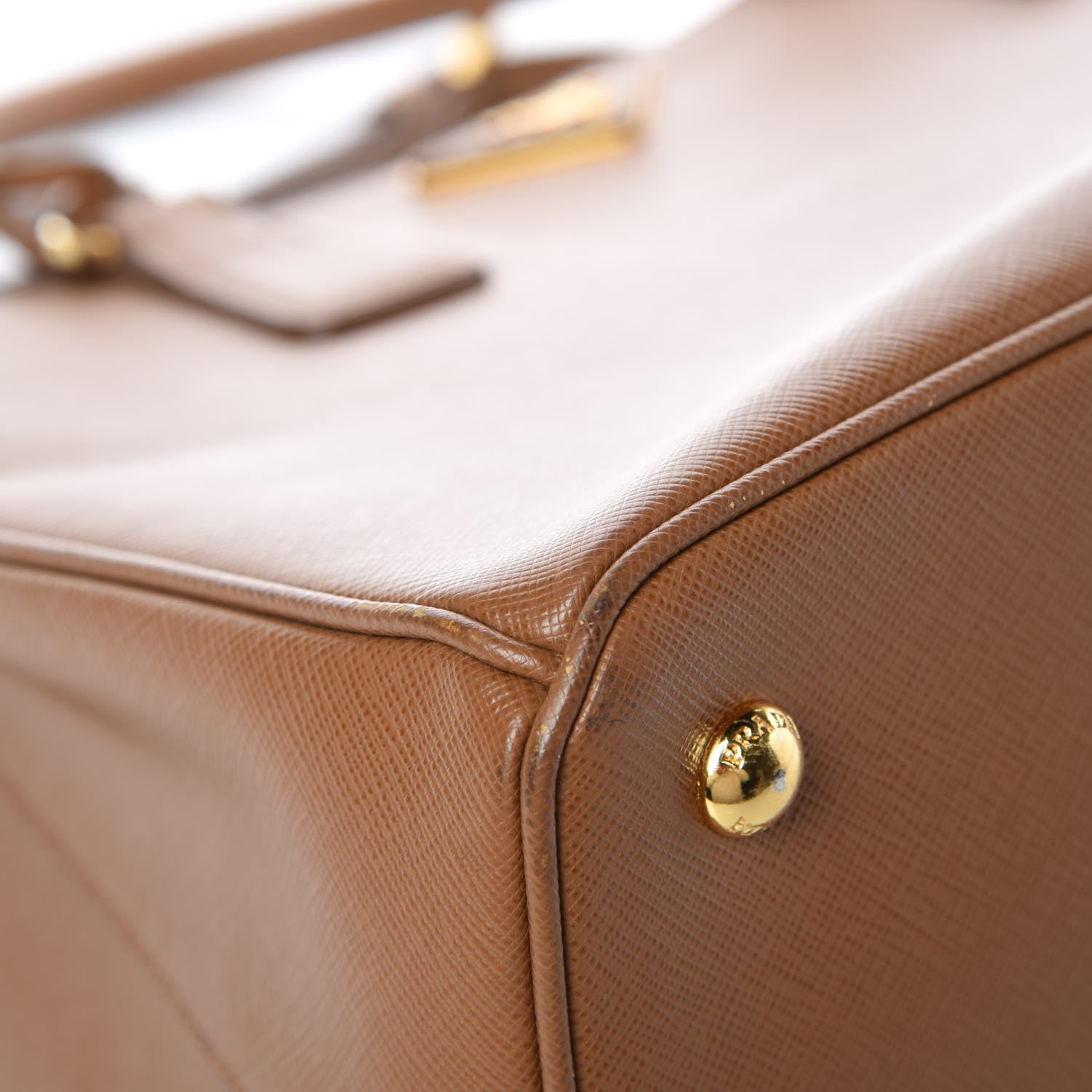 Prada Saffiano Lux Medium Tote Caramel 8 of 12