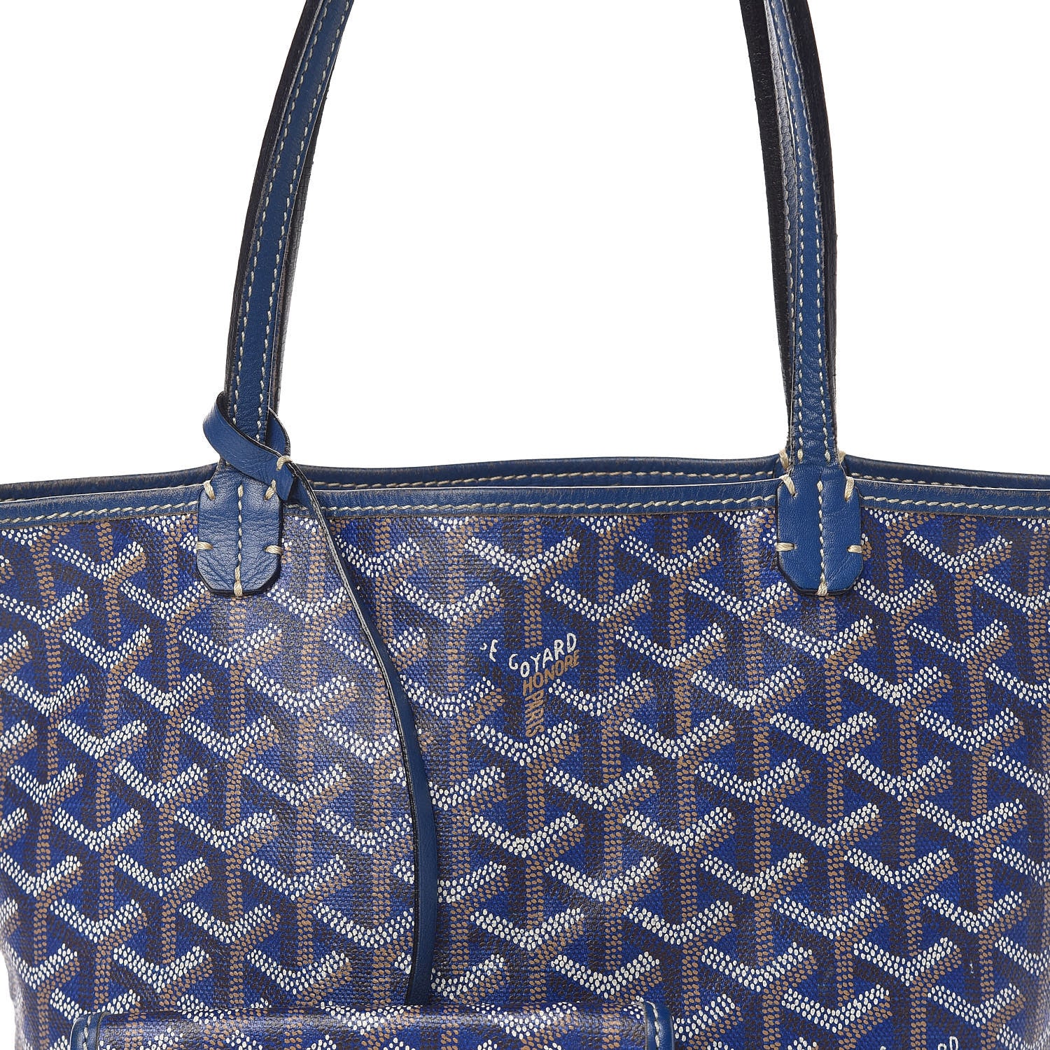 Goyard Saint Louis Junior Jr PM Tote Blue 22 of 26
