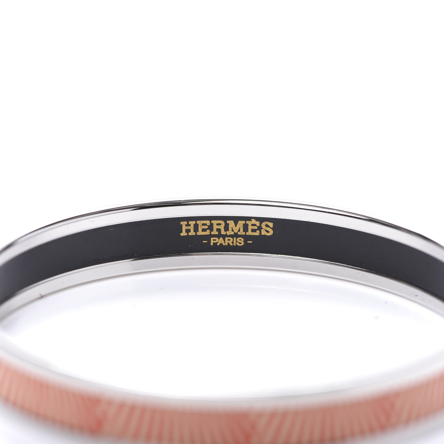 Hermes Enamel Printed Narrow Manufacture de Boucleries Rayons Bracelet 62 5 of 6