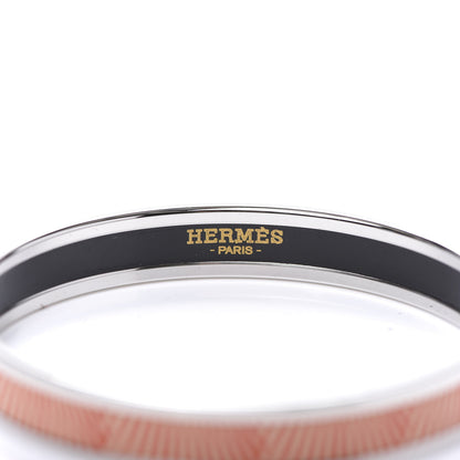 Hermes Enamel Printed Narrow Manufacture de Boucleries Rayons Bracelet 62 5 of 6