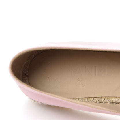 Chanel Lambskin CC Espadrilles 36 Light Pink 8 of 11
