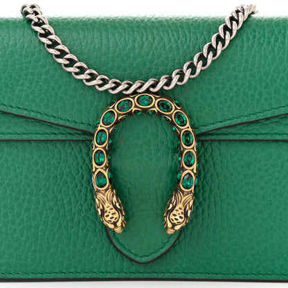 Gucci Dollar Calfskin Crystal Super Mini Dionysus Shoulder Bag Emerald 7 of 9