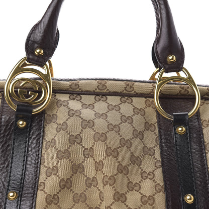 Gucci Monogram Medium Interlocking Icon Tote Dark Brown 12 of 12