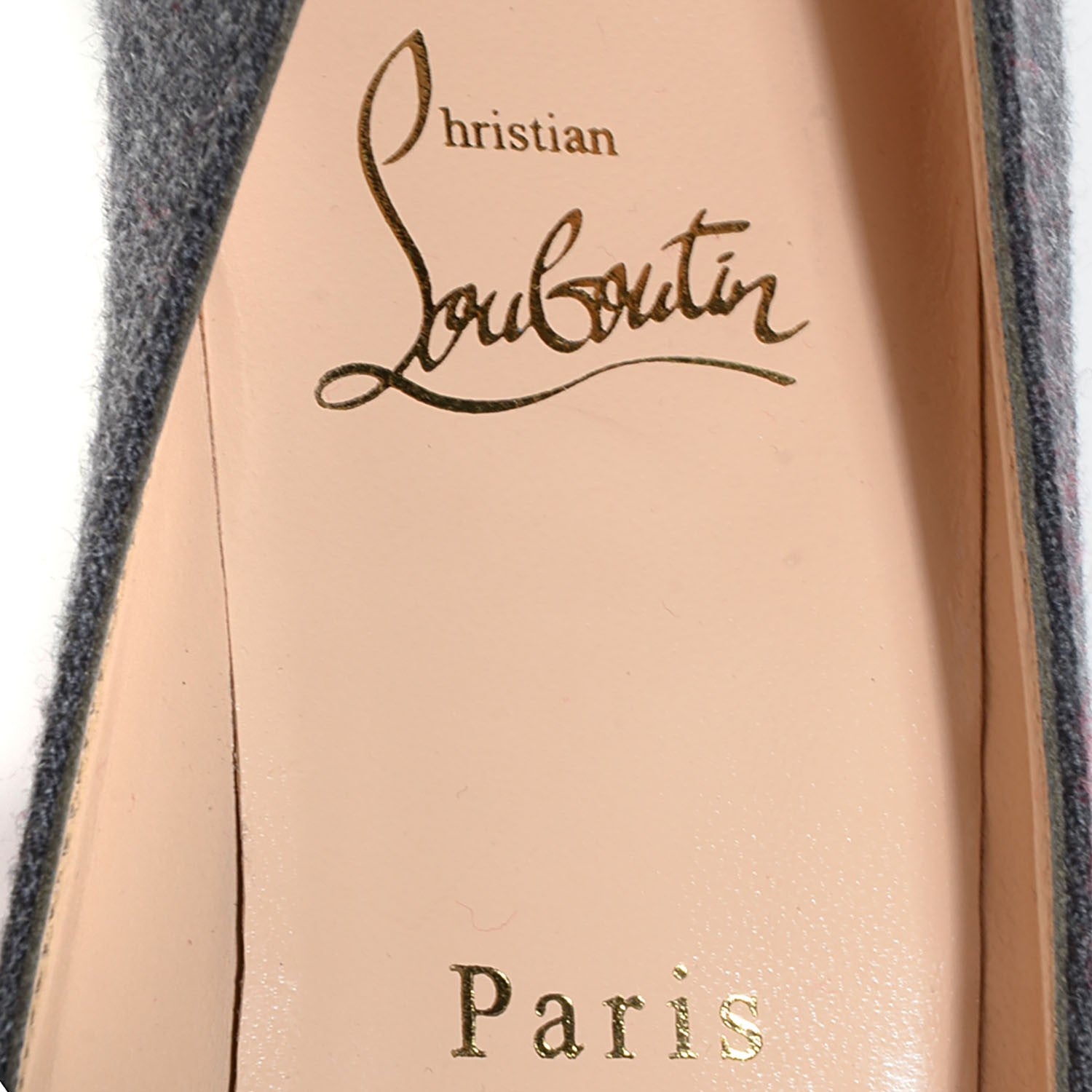 Christian Louboutin Flannel Simple 85 Pumps Light Grey 36.5 7 of 7