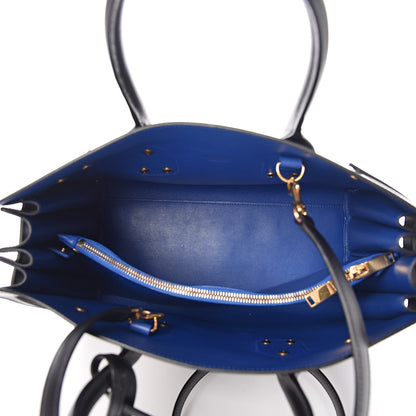 Saint Laurent Calfskin Small Sac De Jour Black Royal Blue 5 of 9