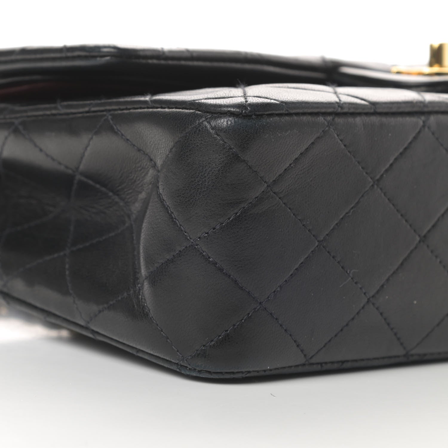 Chanel Lambskin Quilted Medium Double Flap Black 10 of 16