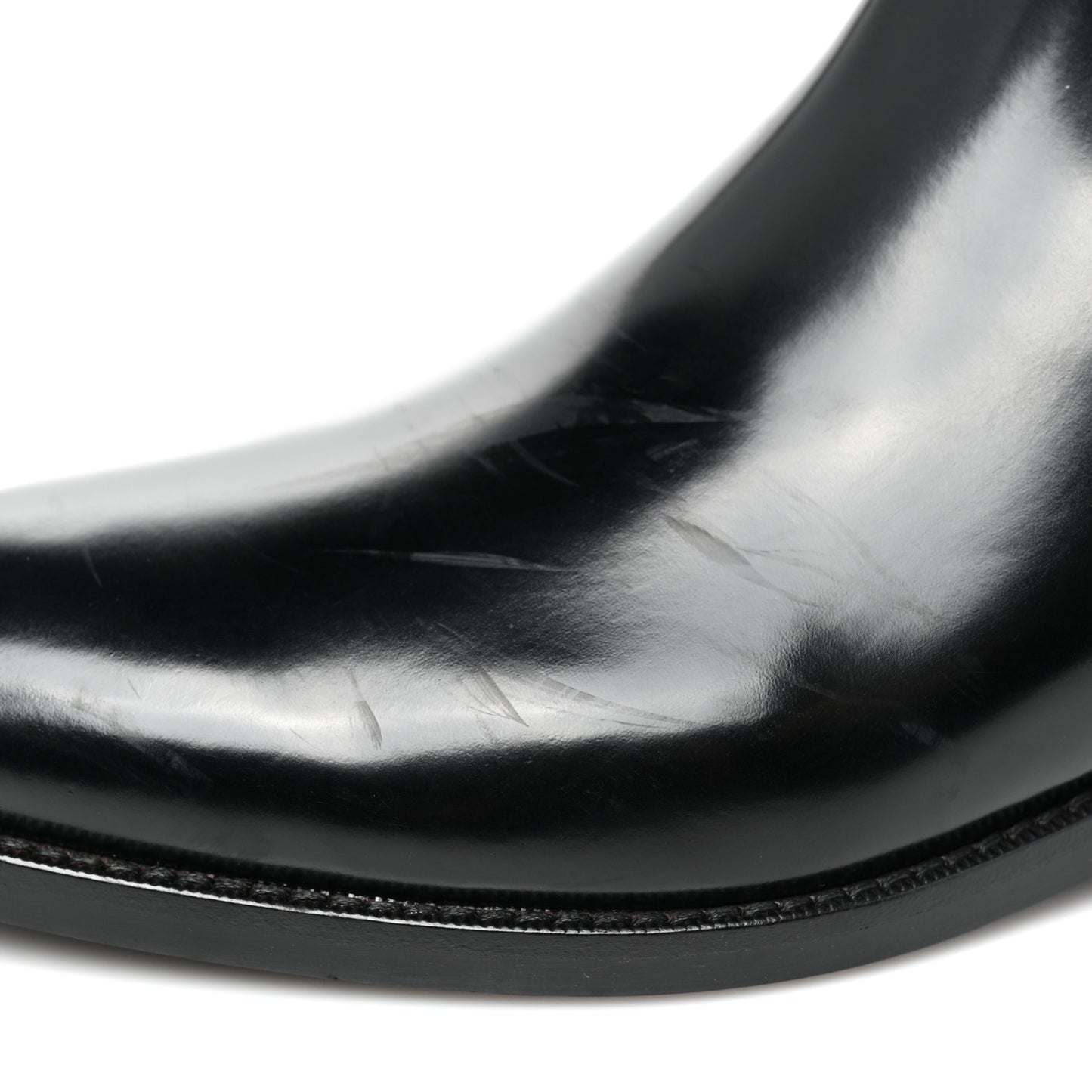 Calfskin Monogram Flat Ankle Boots 38 Black