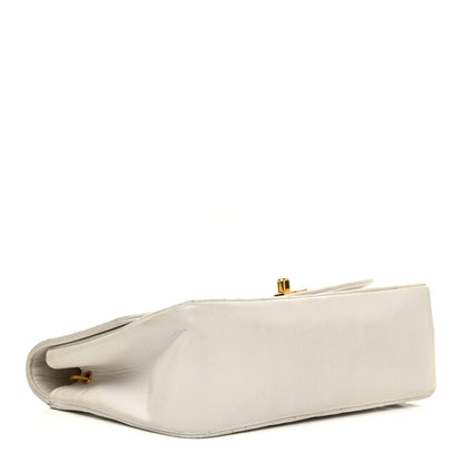 Chanel Lambskin Quilted Medium Single Flap White 4 of 24