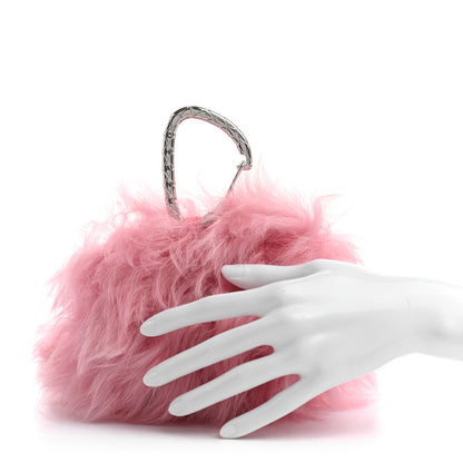 Chanel Shearling Lambskin CC Hook Card Holder Pink 2 of 8