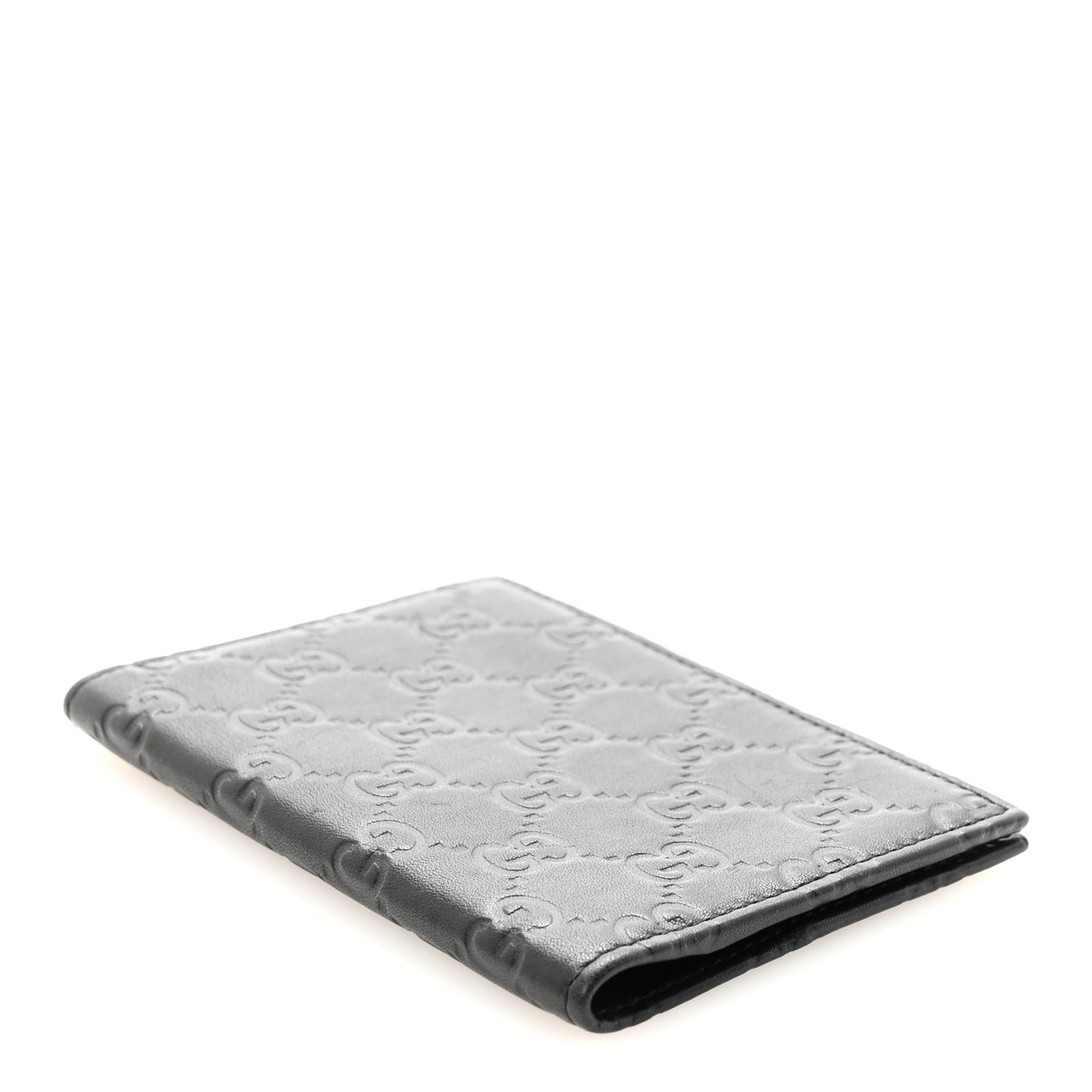 Guccissima Passport Case Black