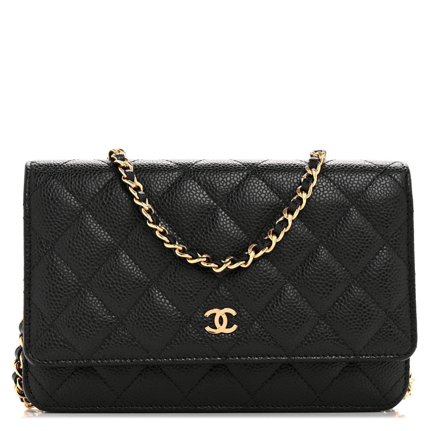 Chanel Caviar Quilted Wallet on Chain WOC Black 1 of 11