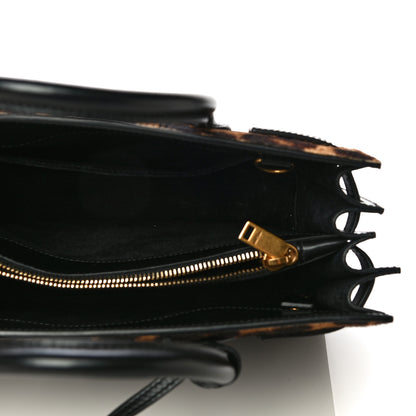 Saint Laurent Pony Effect Calfskin Leopard Print Baby Supple Sac De Jour 5 of 12