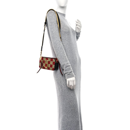 Marc Jacobs Saffiano Checkered Snapshot Camera Bag Gold Multicolor 2 of 9