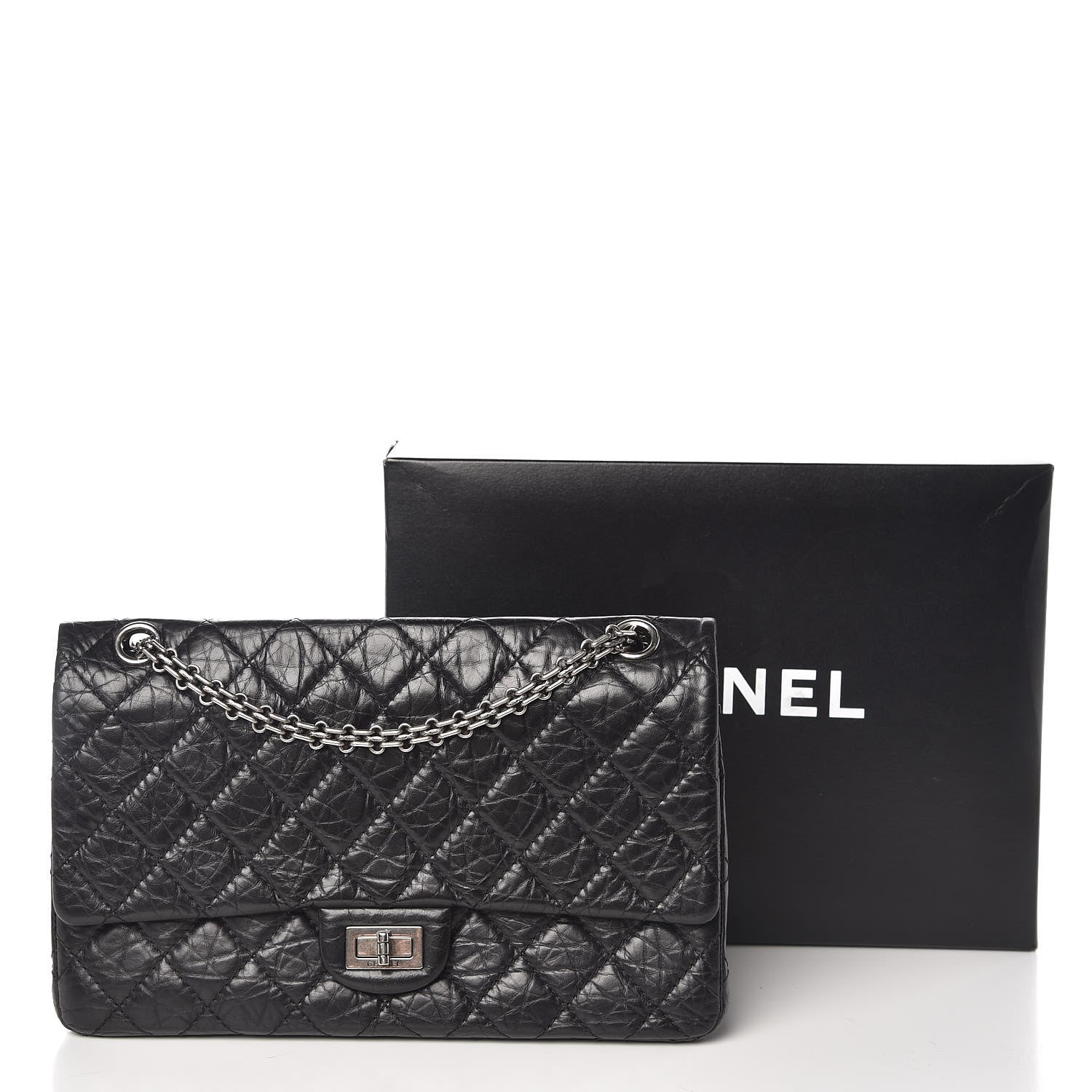 Chanel Aged Calfskin Quilted 2.55 Reissue 226 Flap Black 12 of 12
