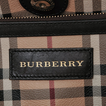 Burberry Haymarket Check Small Canterbury Tote Chocolate 6 of 6