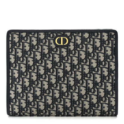 Christian Dior Oblique 30 Montaigne Pouch Blue 1 of 10