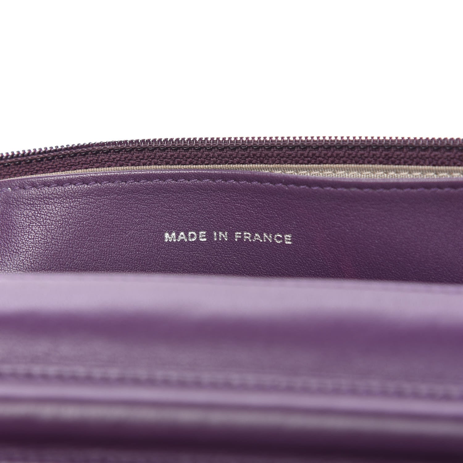 Chanel Patent Quilted Brilliant Wallet On Chain WOC Violet 9 of 12