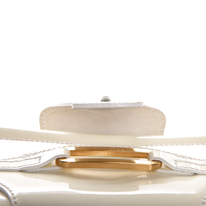 Jimmy Choo Patent Calfskin Tulita Clutch Off White 10 of 10