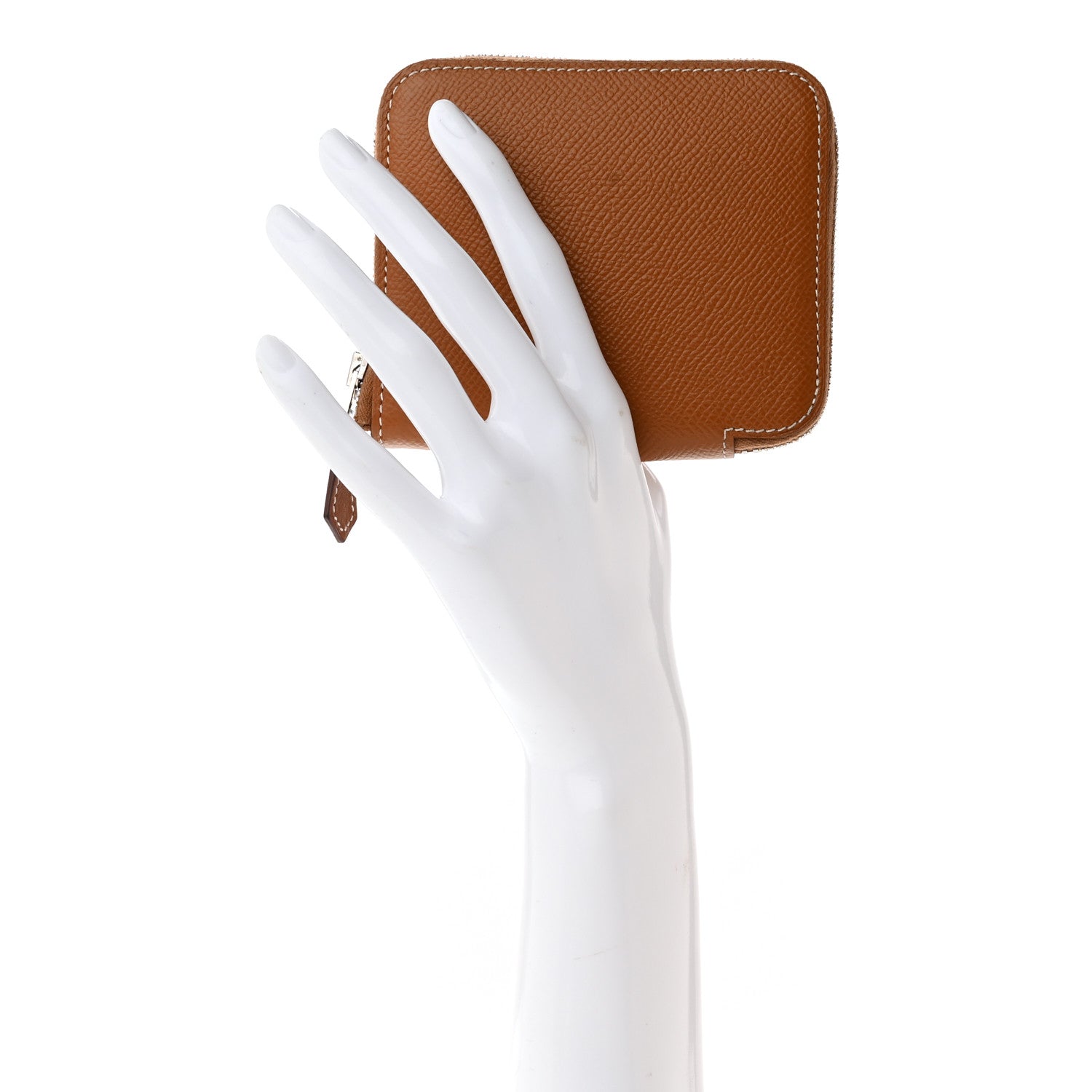 Hermes Epsom Silk'in Compact Wallet Gold 2 of 10