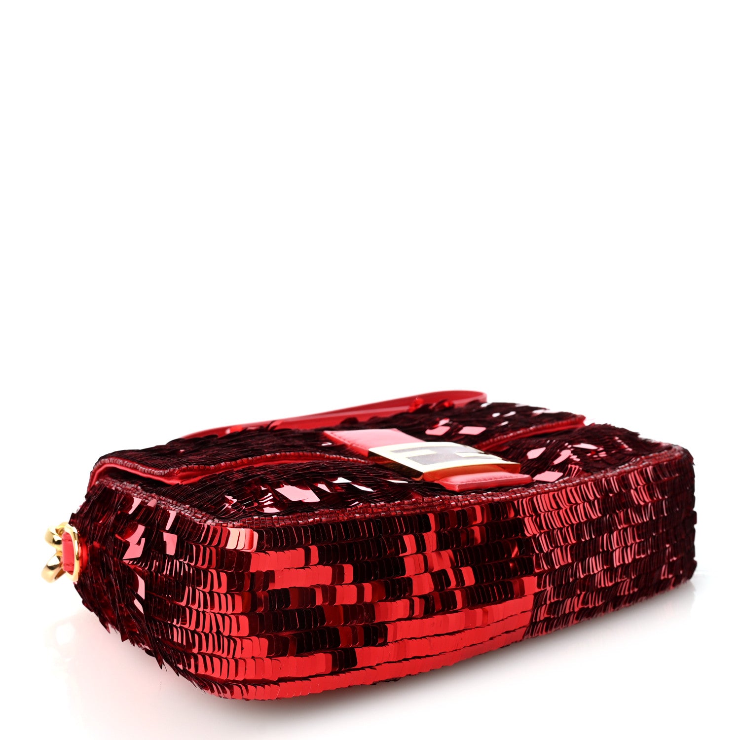 Fendi Sequin Paillettes Shiny Nappa Sex and the City Baguette Caipiroska 4 of 10