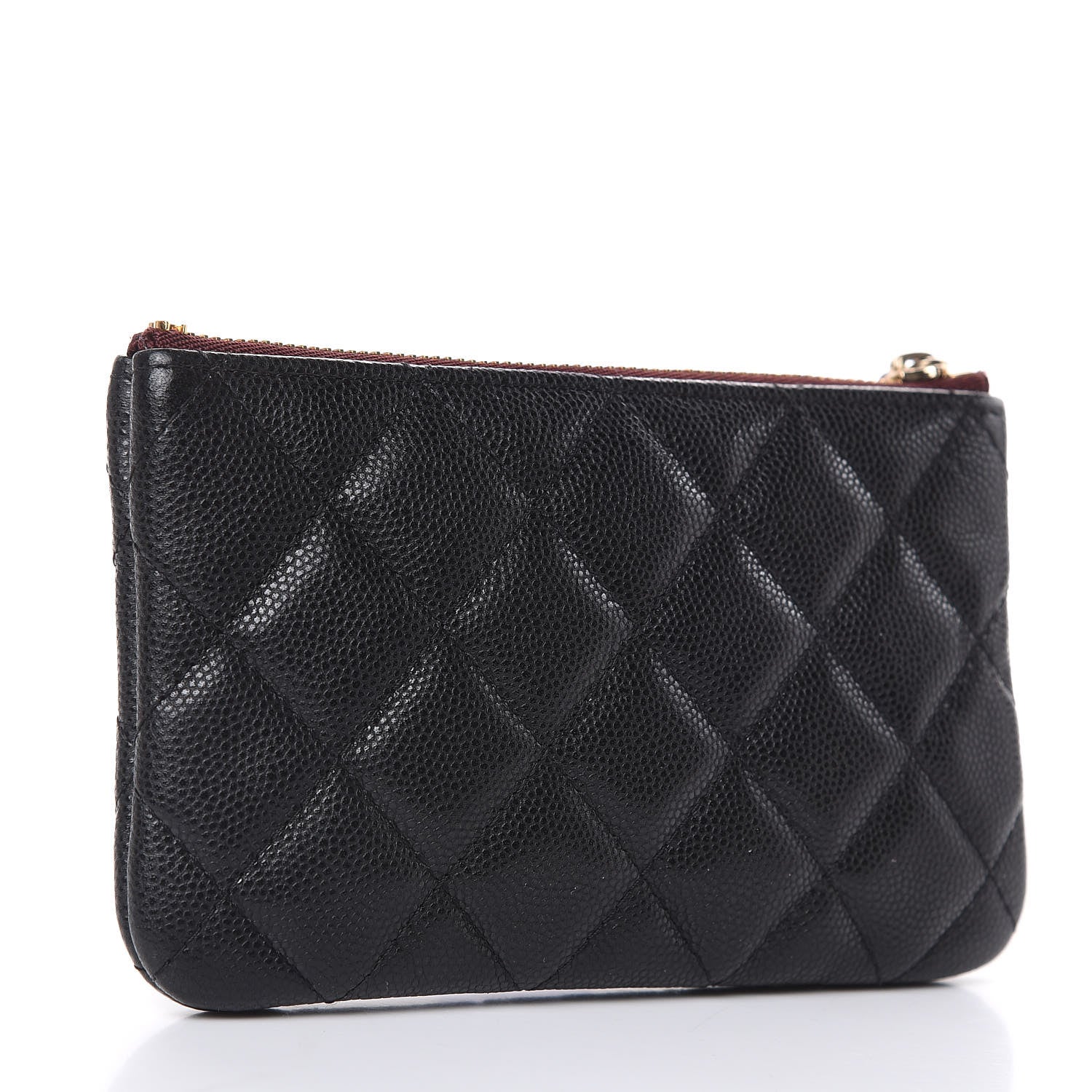 Chanel Caviar Quilted Small Cosmetic Case Black 3 of 8